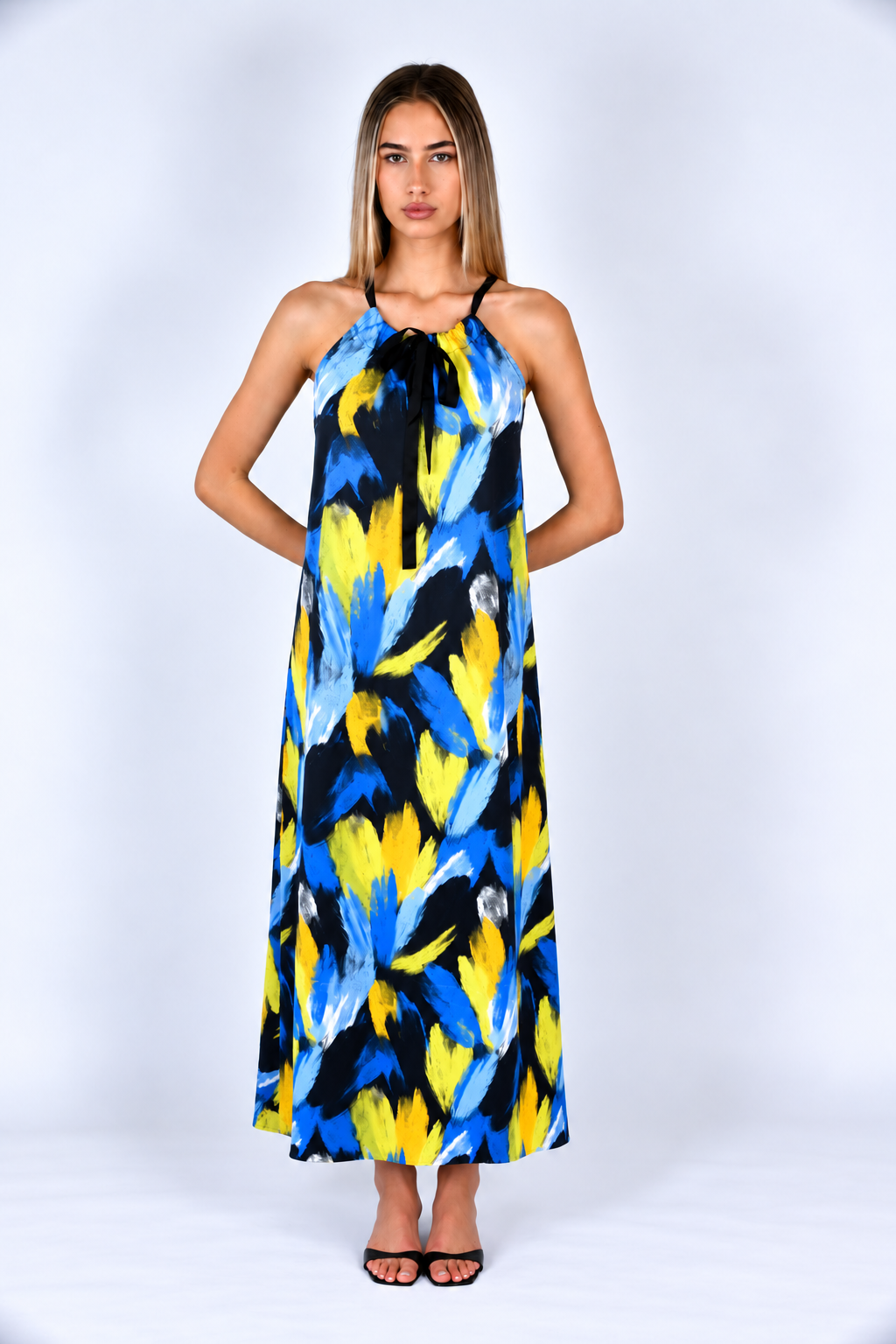 Shoulder Straps Maxi Dress