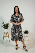 Abstract Swirl Shirt Dress Jess The Molly