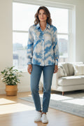 Watercolour Leaf Print Shirt