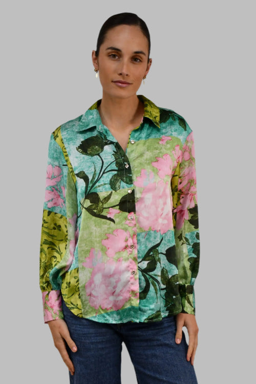 Botanical Bloom Print Shirt Jess The Molly
