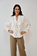 Textured Floral Tassel Blouse Jess The Molly