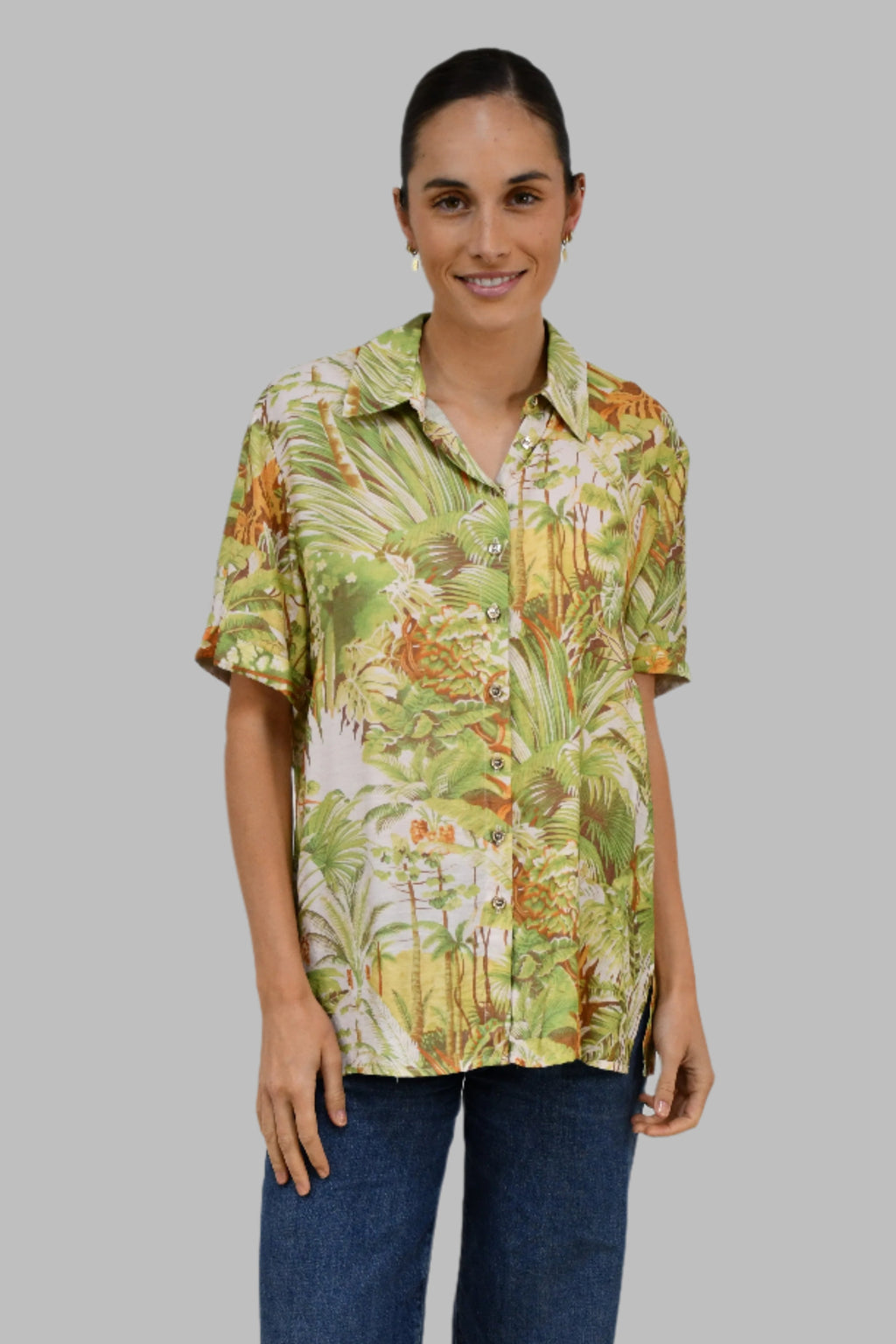 Tropical Escape Button-Up Shirt