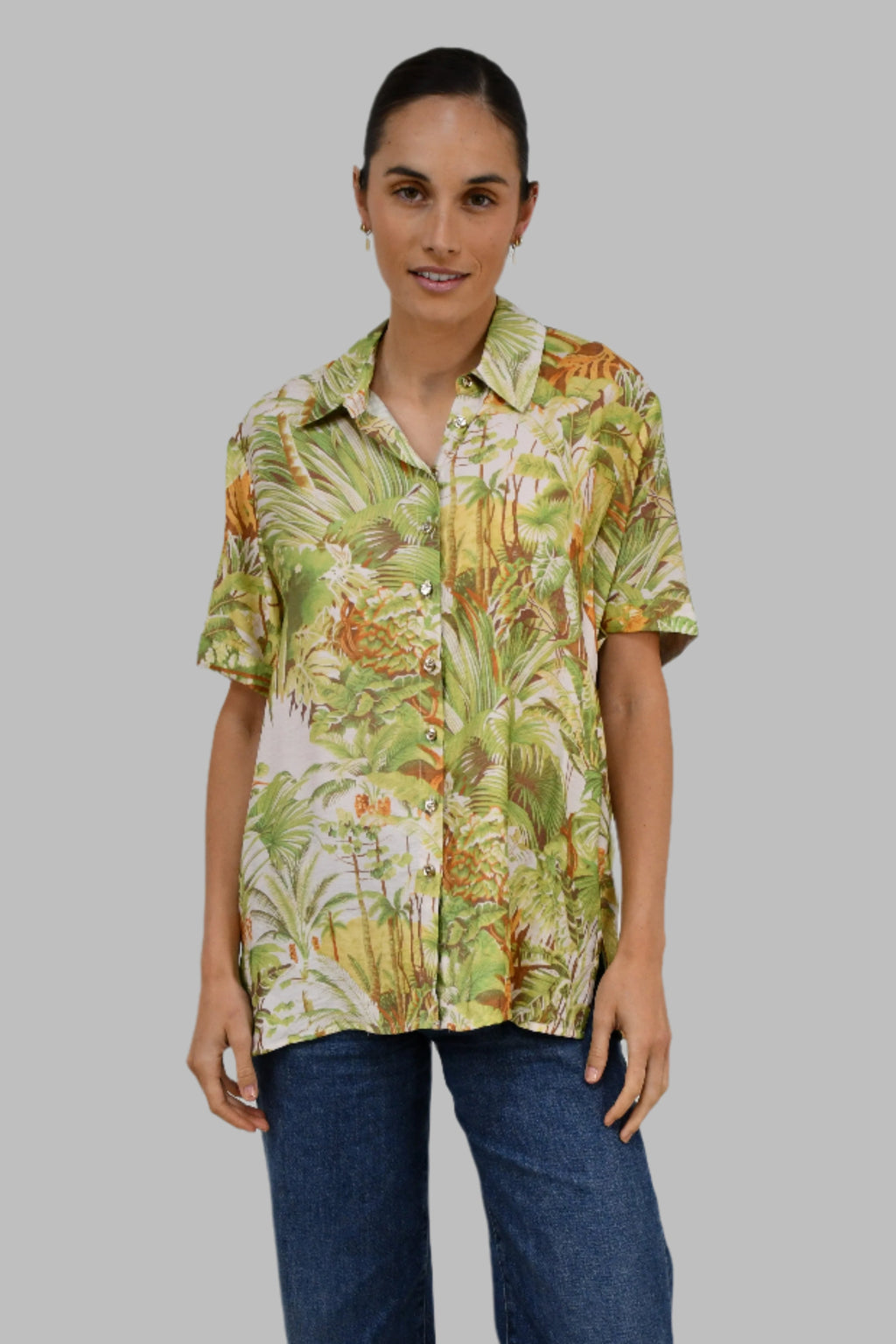 Tropical Escape Button-Up Shirt
